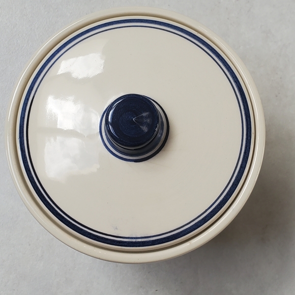 Vintage Delft Blue Handpainted Crock Jar with Lid Holland Signed Crown Gouda - Picture 6 of 12